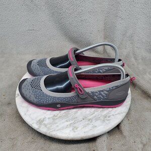 Keen Shoes Womens Size 6 Moxie Gray Pink Textile Mary Jane Flats